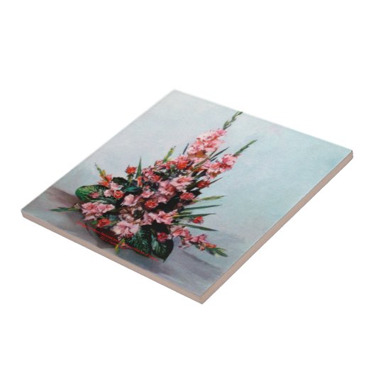 Bodegón de flores/Still life of flowers タイル (側面)