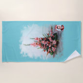 Bodegón de flores/Still life of flowers ビーチタオル (正面)