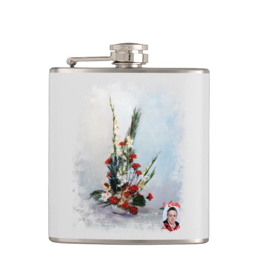 Bodegón de flores/Still life of flowers フラスク (正面)
