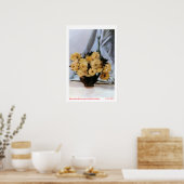 Bodegón de flores/Still life of flowers ポスター (キッチン)
