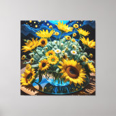 Bodegón Flores y Noche 1 - 001 キャンバスプリント (正面)