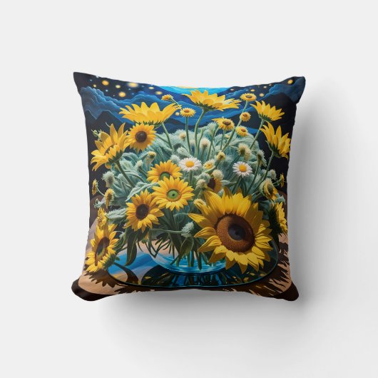 Bodegón Flores y Noche 1 - 001 クッション (正面)