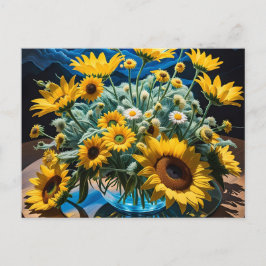 Bodegón Flores y Noche 1 - 001 シーズンポストカード