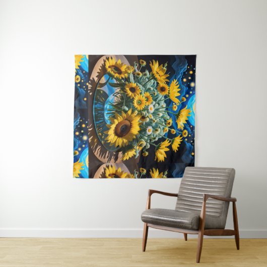 Bodegón Flores y Noche 1 - 001 タペストリー (インサイチュ(横))