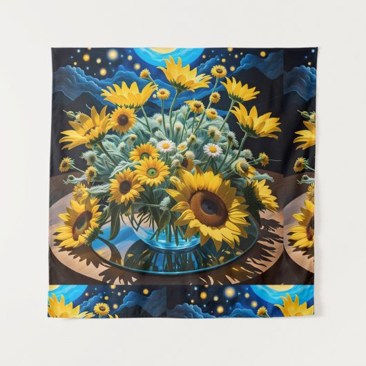 Bodegón Flores y Noche 1 - 001 タペストリー (正面)