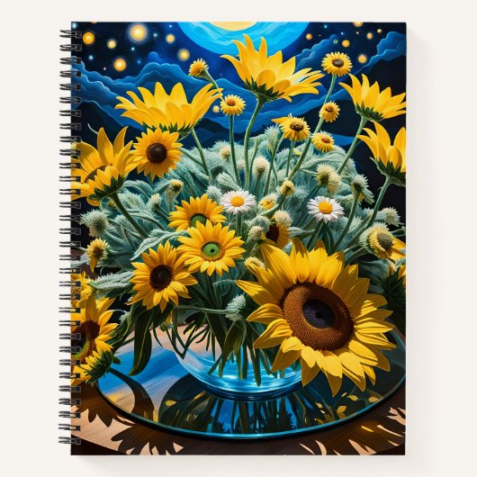 Bodegón Flores y Noche 1 - 001 ノートブック (正面)