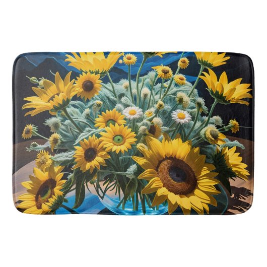 Bodegón Flores y Noche 1 - 001 バスマット (正面)