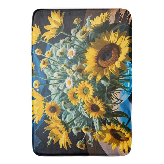 Bodegón Flores y Noche 1 - 001 バスマット (正面縦)