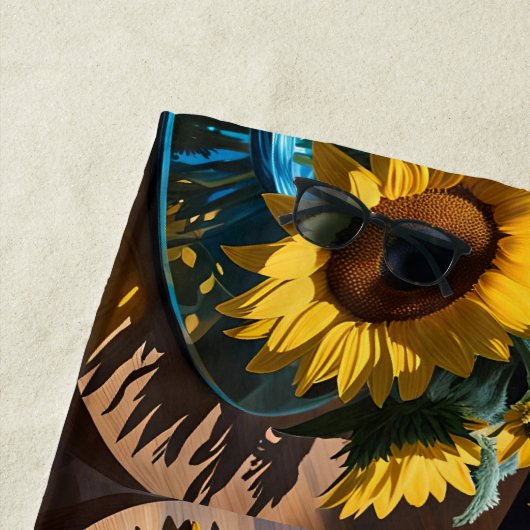 Bodegón Flores y Noche 1 - 001 ビーチタオル (インサイチュ)