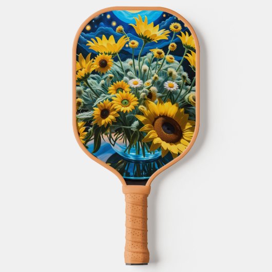 Bodegón Flores y Noche 1 - 001 ピックルボールラケット (正面)