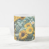 Bodegón Flores y Noche 1 - 001 フロストグラスマグカップ (正面左)