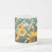 Bodegón Flores y Noche 1 - 001 フロストグラスマグカップ (中央)