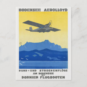 Bodensee Aerolloyd Vintage Poster 1925 ポストカード