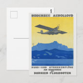 Bodensee Aerolloyd Vintage Poster 1925 ポストカード (正面/裏面)