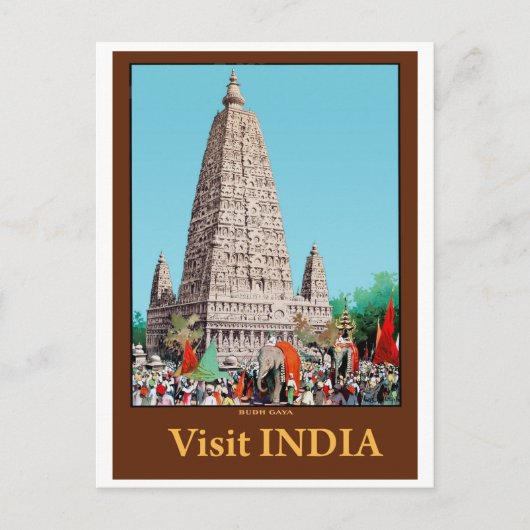 Bodh Gaya(インド) ポストカード (正面)