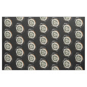 Bodhránの生地の暗闇 ファブリック (ファットクウォーター)