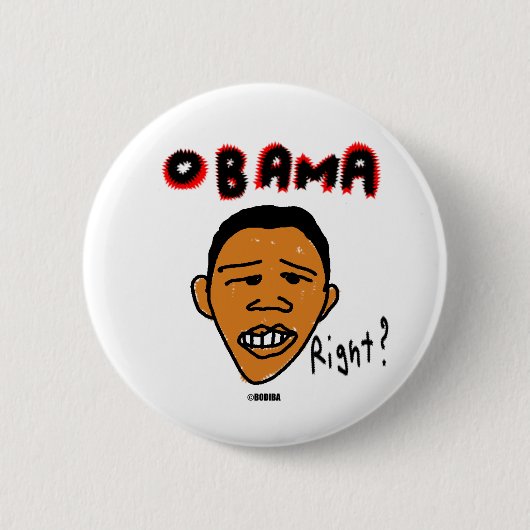bodibaObama 缶バッジ (正面)