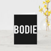 Bodie - Cool New Funny Name Fan Gift Tee  カード (黄色い花)
