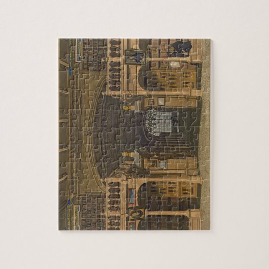 Bodleianの図書館のインテリア、イラストレーションのための ジグソーパズル (縦)