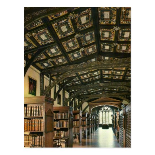 Bodleinの図書館 オックスフォード大学 イギリス ポストカード Zazzle Co Jp