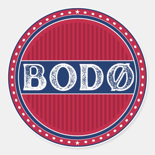 Bodø City Pride Emblem – Norwegian Identity ラウンドシール (正面)