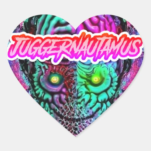 BODSTIVE BRAIN TINGLIESステッカー ハートシール (正面)