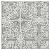 Bodulo boho art deco line ファブリック (クローズアップ)