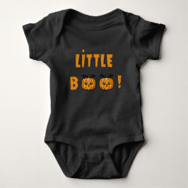Body Bébé Halloween – Little BOO Noir Kawaii ベビーボディスーツ