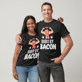 BODY BY BACON Tshirt Keto Diet BACON LOVER GIFT Ma Tシャツ (ユニセックス)