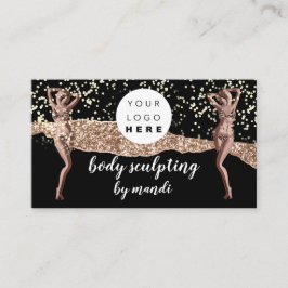 Body Care Fashion Logo QR Code Bikini Black 名刺