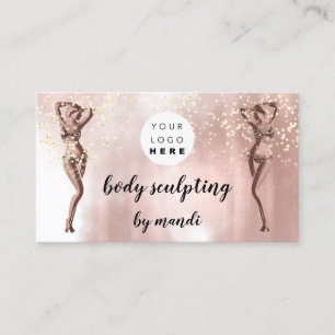 Body Care Fashion Logo QR Code Bikini Rose 名刺
