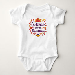 🍼 Body de bebé “Gitano desde la cuna”Raíz Gitana ベビーボディスーツ