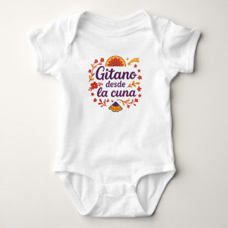 🍼 Body de bebé “Gitano desde la cuna”Raíz Gitana ベビーボディスーツ