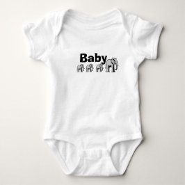 Body éléphant double face personnalisable ベビーボディスーツ