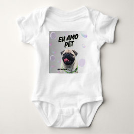 Body em Jersey para Bebês Via Pantanal Pet ベビーボディスーツ