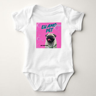 Body em Jersey para Bebês Via Pantanal pet ベビーボディスーツ