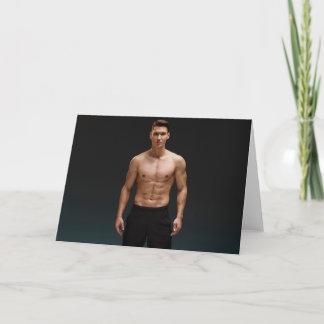 Body Perfection Hot Guy Greetings Card カード