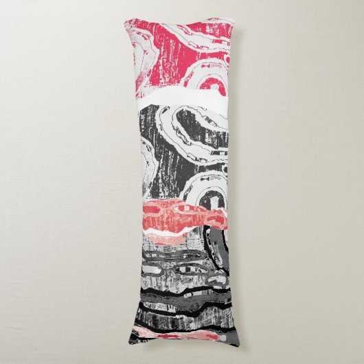 Body Pillow – Friction Lands Abstract Design ボディピロー (正面縦)