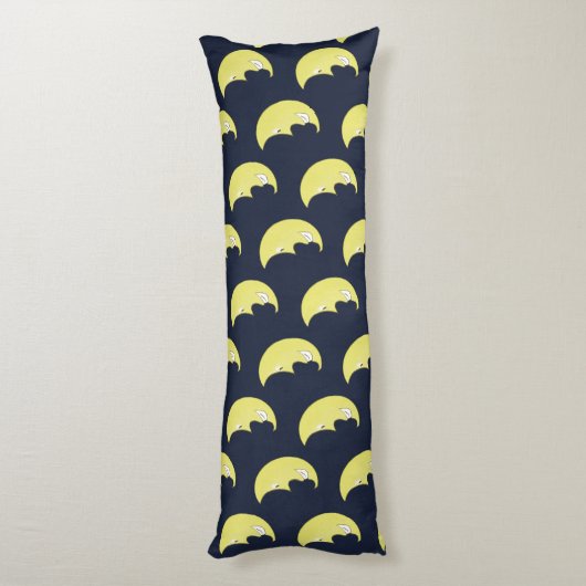 Body Pillow with Smiling Moon Pattern ボディピロー (裏面 (縦))