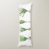 Body Pillow with Spring Onion Illustration ボディピロー (裏面 (縦))