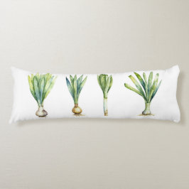 Body Pillow with Spring Onion Illustration ボディピロー