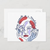 Body positivity movement messages ポストカード (正面/裏面)