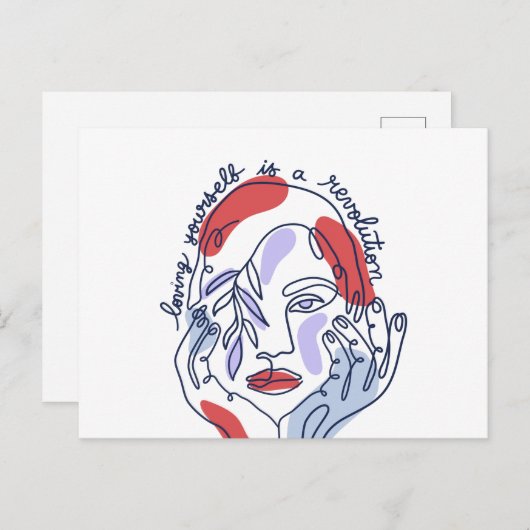 Body positivity movement messages ポストカード (正面/裏面)