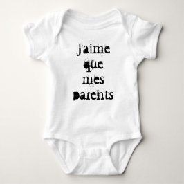 Body pour bébé "J'aime que mes parents" by REN ベビーボディスーツ