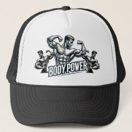 Body Power Gym Muscle Fitness Trucker Hat キャップ