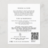 Body scrub packaging insert care marketing チラシ (裏面)