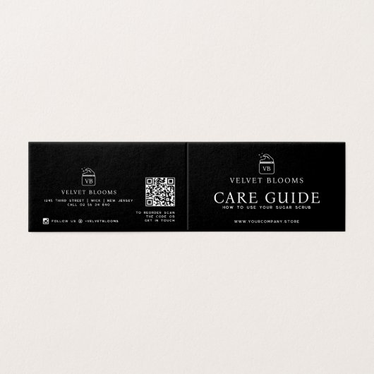 Body scrub packaging insert care user guide (外部フラット)