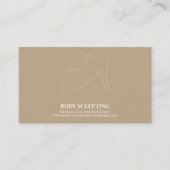Body sculpting contouring spa aesthetic qr 名刺 (正面)