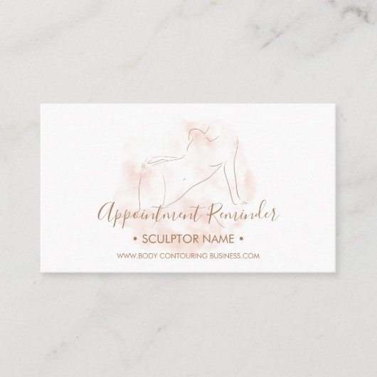Body sculpting contouring spa appointment cards 名刺 (正面)