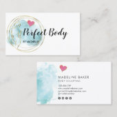 Body Sculpting Fitness Linergie Waist Trainer Busi 名刺 (正面/裏面)